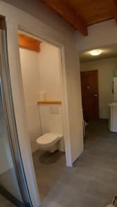 ein Bad mit WC in einem Zimmer in der Unterkunft Farm apartment, self checkin in Anna Paulowna