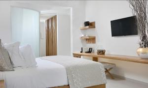 TV o dispositivi per l'intrattenimento presso Anax Resort and Spa