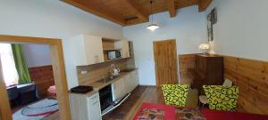 Kuchyň nebo kuchyňský kout v ubytování Apartmán Kienberg pod Lipenskou hrází