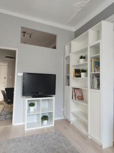 TV a/nebo společenská místnost v ubytování Urban Nest Apartments Szewska 21-5