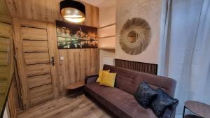 Кът за сядане в Luxury Apartments Seveeu