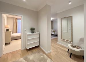Łóżko lub łóżka w pokoju w obiekcie Kurkowa Apartments