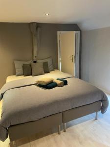Postel nebo postele na pokoji v ubytování B&B De Notelaar