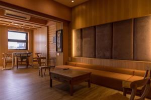 Ein Sitzbereich in der Unterkunft 輕塵別院Serenegray B&B