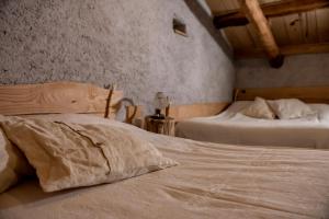 a bedroom with two beds in a room at Agribenessere Agli Abatti in Barge