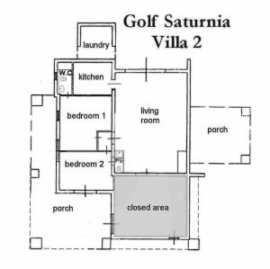 Planul etajului la Villa Terme di Saturnia, House tuscany with garden near hot springs
