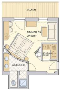 Hotel Tirol Fiss 4Sterne Superior平面图