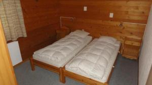 Un pat sau paturi într-o cameră la Blatten bei Naters