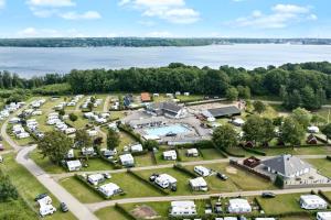 A bird's-eye view of First Camp Frigård Camping & Cottages