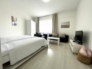 TV a/nebo společenská místnost v ubytování Self check-in apartments by Amber
