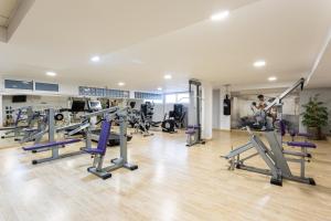 Gimnasio o instalaciones de fitness de Hotel Plaza Del Castillo