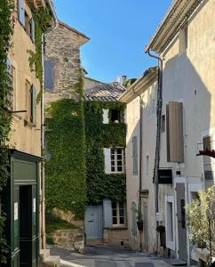 un vicolo in un centro storico con edera di Made in Lourmarin a Lourmarin