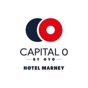 un logotipo para un hotel con las palabras mayúsculas o en Capital OC hotel Marney, en Aguascalientes