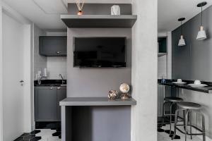 Köök või kööginurk majutusasutuses Studios Incríveis na Quadra Mais Charmosa de São Paulo - AVANHANDAVA