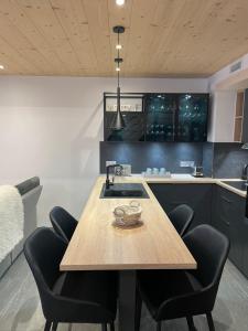 Posezení v ubytování Chalet Clos du Nant Megève