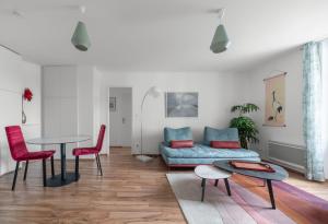 Posezení v ubytování Appartement design La Petite Europe - Idéal Curistes