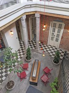Istumisnurk majutusasutuses Carlota Sustainable Design Hotel