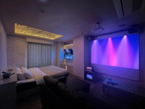 TV a/nebo společenská místnost v ubytování Hotel DIAMOND