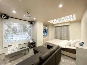 TV a/nebo společenská místnost v ubytování Hotel DIAMOND