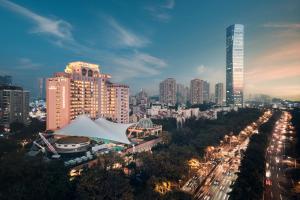 深圳景观或在酒店看到的城市景观