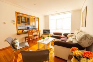 TV a/nebo společenská místnost v ubytování Apartagal-Edificio Celtas Foz
