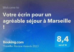 Certifikát, ocenenie alebo iný dokument vystavený v ubytovaní Votre écrin pour un agréable séjour à Marseille !
