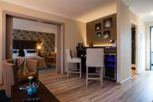 Kuchyň nebo kuchyňský kout v ubytování Parkhotel Görlitz