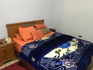 Ein Bett oder Betten in einem Zimmer der Unterkunft العبور Art studio elobour