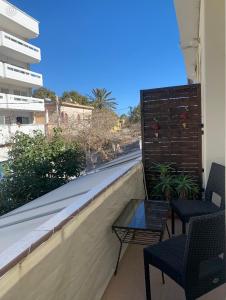 Balkón nebo terasa v ubytování cozy flat at Rhodes centre