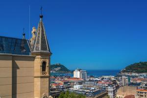 a view of the city from the top of a building at Catalonia Donosti in Donostia-San Sebastián