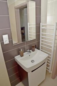 Kúpeľňa v ubytovaní Apartmány Vinohrady