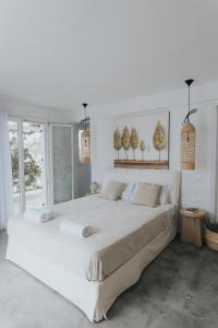 Postel nebo postele na pokoji v ubytování myMykonos Villa I
