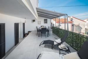 Balkón alebo terasa v ubytovaní Apartment Sea Pearl