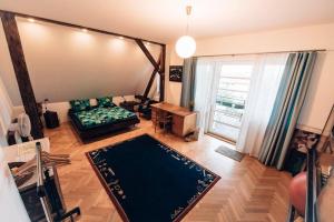 Posezení v ubytování Nejklidnější spánek s vyhlídkou výhradně pro nekuřáky - VISTARIA - Na Hradbách 5