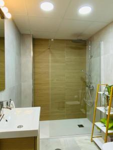 A bathroom at Archeros Oasis