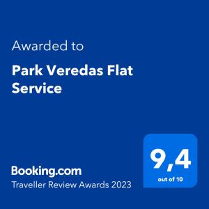 a screenshot of the park veraza flatten service webpage at Park Veredas Flat Service in Rio Quente