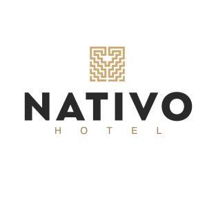 Naktsmītnes hotel nativo logotips vai norāde