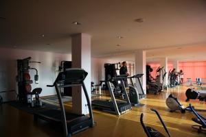 Fitness centrum a/nebo fitness zařízení v ubytování Hotel Paradiso