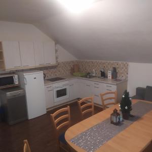 Kuchyň nebo kuchyňský kout v ubytování U Žabky + 15 fotografií