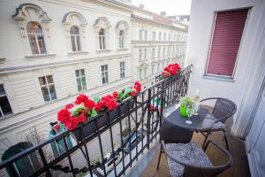 Balkón alebo terasa v ubytovaní Váci Street Studio