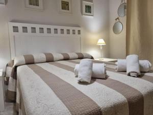 Postel nebo postele na pokoji v ubytování C09A01 Apartamento Somo