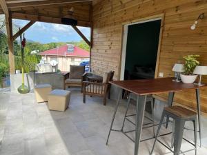 Balkón nebo terasa v ubytování Le Bois Bohème