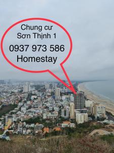 Uma cidade com uma bolha de discurso a dizer chunk cut son pensa em casa em Homestay Vung Tau - zozo 173 em Vung Tau
