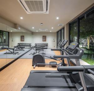 Fitness centrum a/nebo fitness zařízení v ubytování The Culture Samui