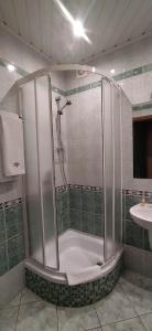 Koupelna v ubytování Hotel Pasymowski