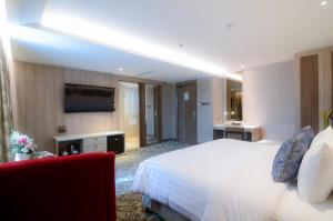 Un televizor și/sau centru de divertisment la The Excelton Hotel