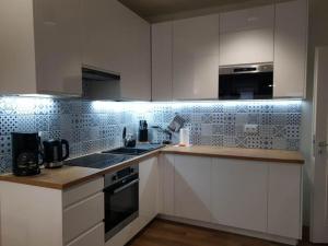 Kuchyňa alebo kuchynka v ubytovaní Apartament Zimowiec