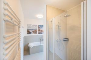 Et badeværelse på Villa SCHLOSSBLICK WE4 Penthouse am Nationalpark + 3 billeder