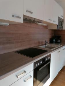 Köök või kööginurk majutusasutuses Appartement Alpenglück