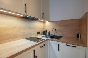 Kuchyňa alebo kuchynka v ubytovaní Apartamenty na Uroczysku